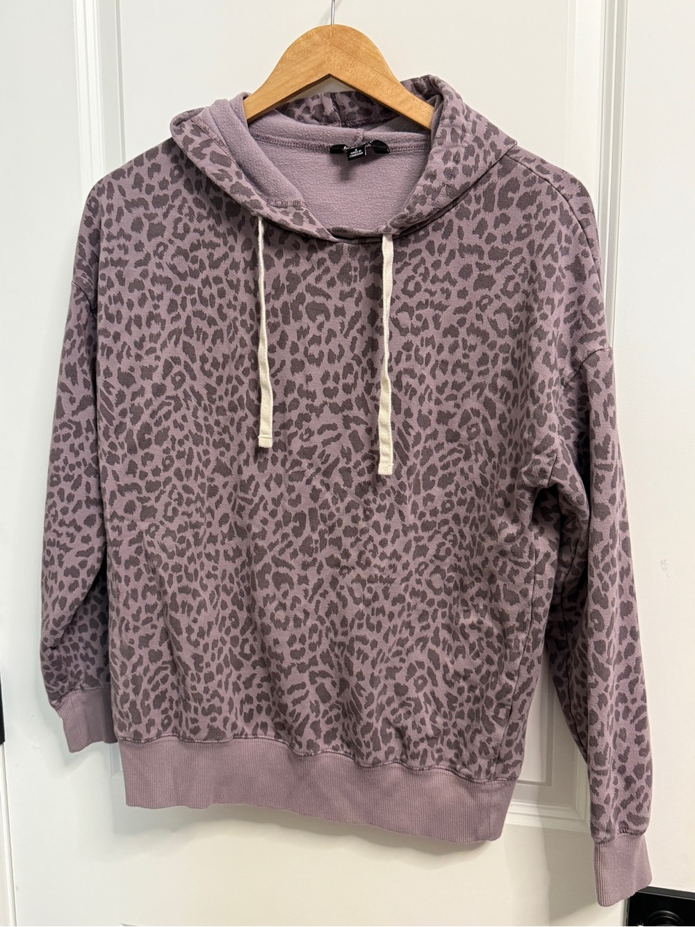 Buffalo David Bitton Mauve Leopard-Print Hoodie